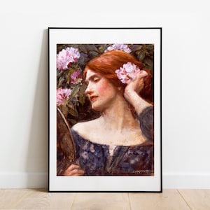 Waterhouse Vanity gallery wall art print vintage poster art famous artist print home decor
