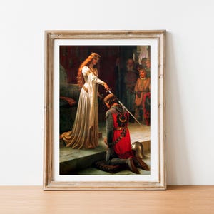 Leighton The Accolade gallery wall art print vintage poster art famous artist print home decor