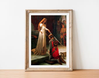 Leighton The Accolade gallery wall art print vintage poster art famous artist print home decor
