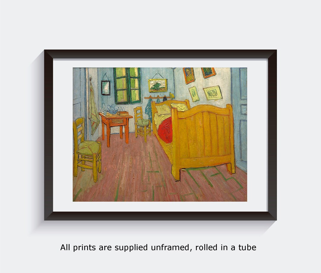 Fine Art Print Van Gogh the Bedroom 1888 Unframed Wall Etsy