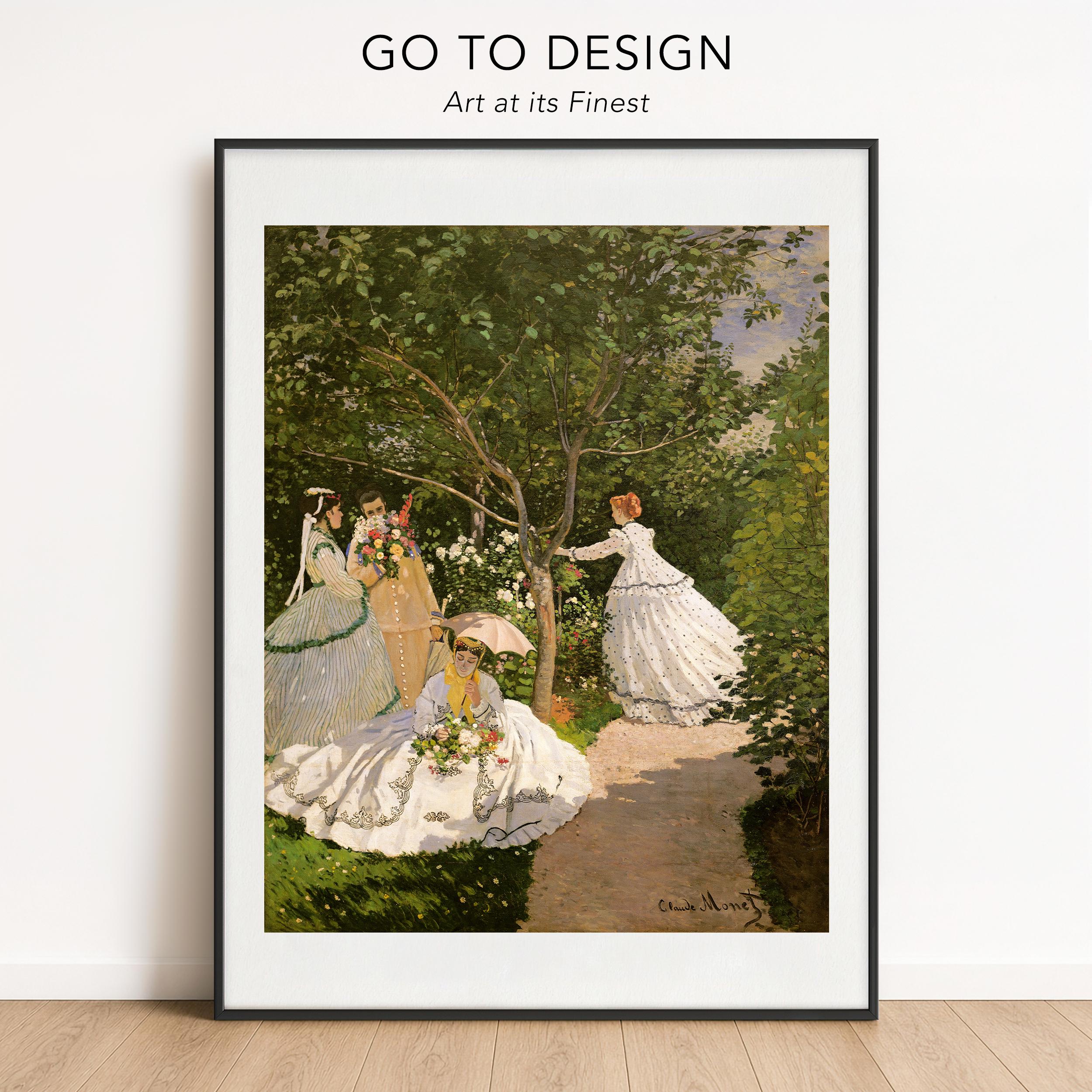 Monet Women in the Garden Print - Impressionist Wall Art - Etsy