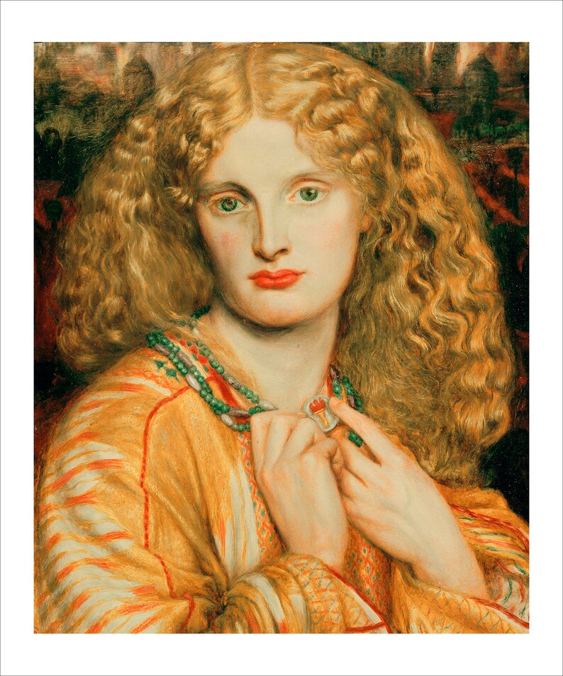 Helen of Troy portrait fine art giclee print in choice of sizes Rossetti