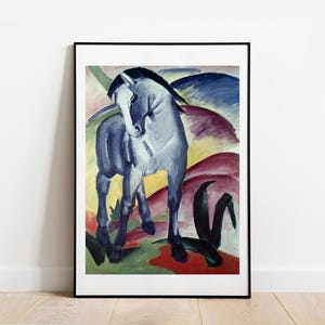 Franz Marc Blue Horse Print: Vintage Gallery Wall Art