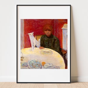 Bonnard The Demanding Cat, Le Chat Exigeant art print gallery wall art vintage poster art famous artist print