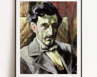 Henri-Charles Manguin - Portrait of Maurice Ravel 1902, Fine Art Giclée Poster