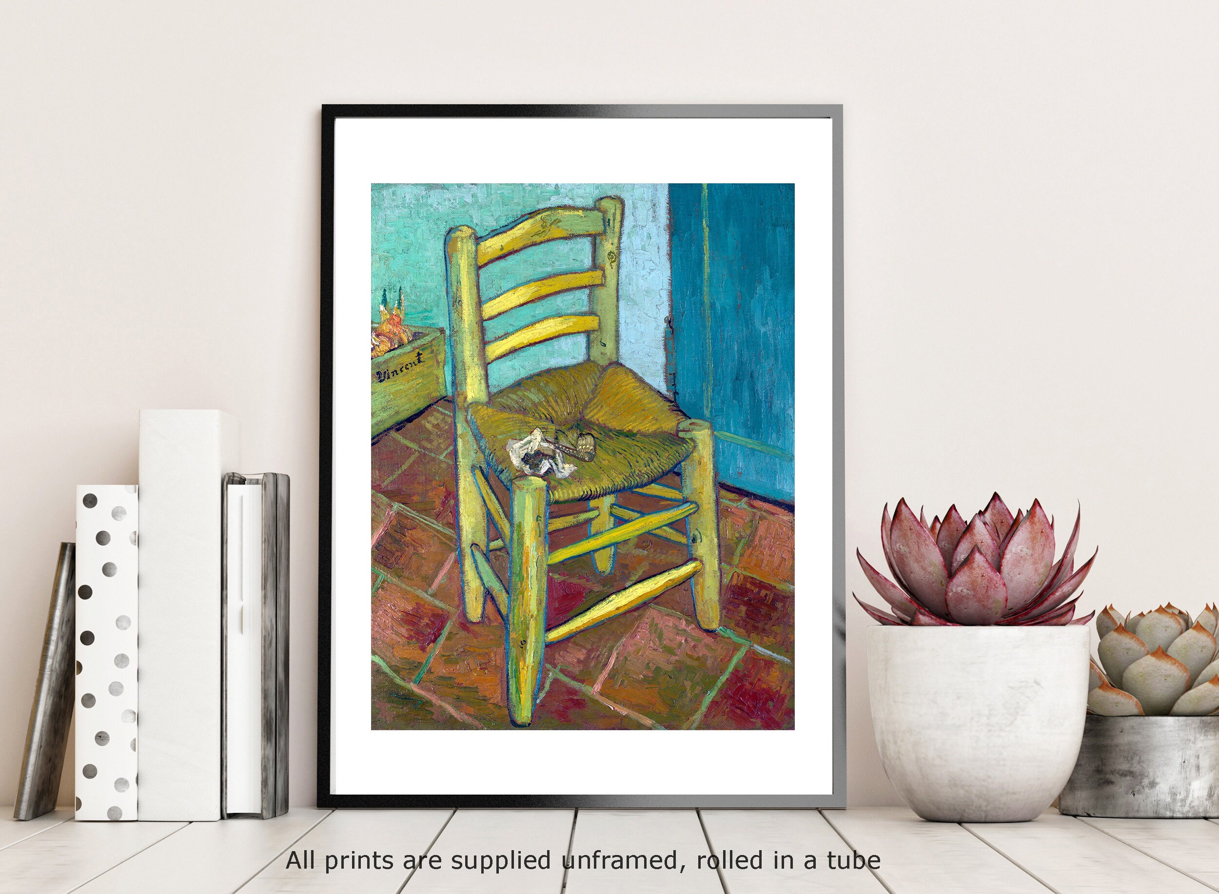 ゴッホの椅子のプリント：ヴィンテージファインアートポスター