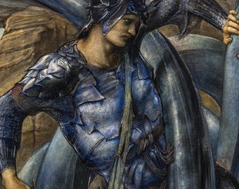 Edward Burne-Jones Print - The Doom Fulfilled 1882, Mythical Wall Poster