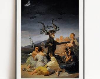 Goya Print, The Witches' Sabbath 1798, Gallery Wall Art Poster