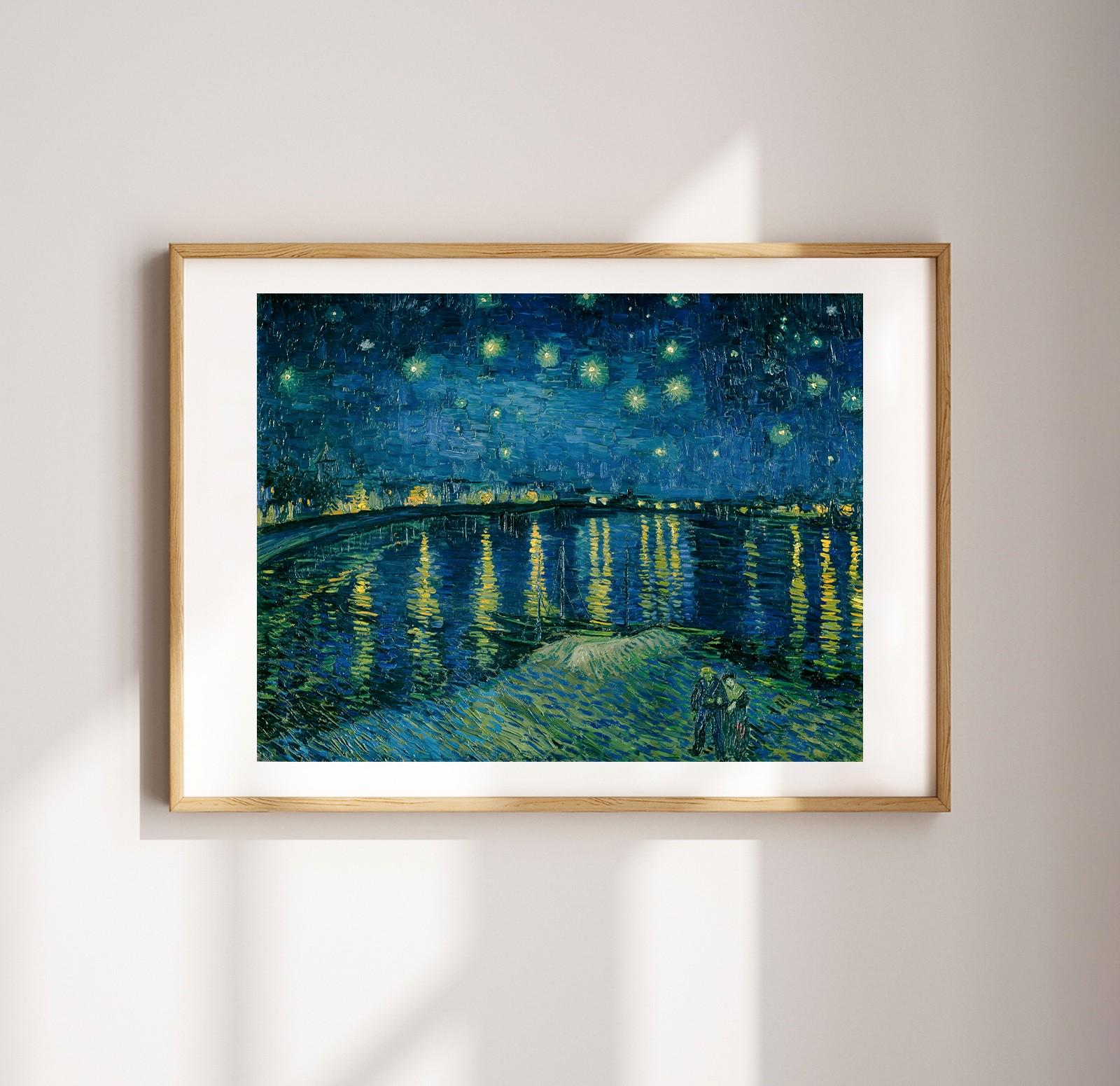 ゴッホ「星月夜」1888年版画 - ヴィンテージギャラリーウォールアート