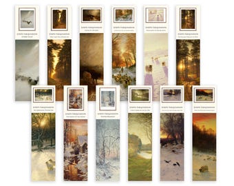 ジョセフ・ファークハーソン ファインアート ブックマークコレクション - ブックマーク12個セット