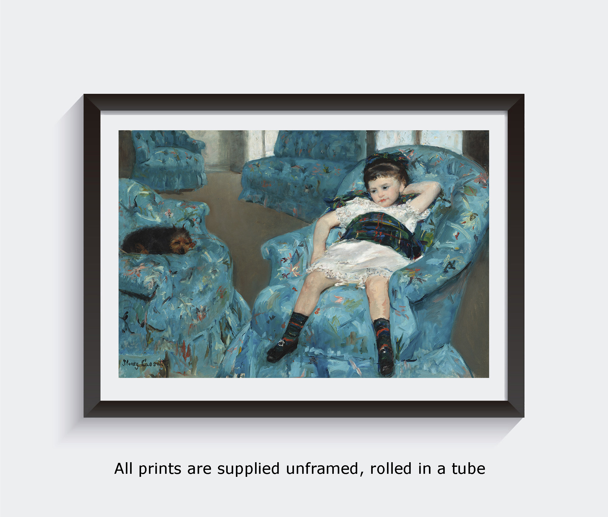 Mary Cassatt Little Girl In Blue Armchair