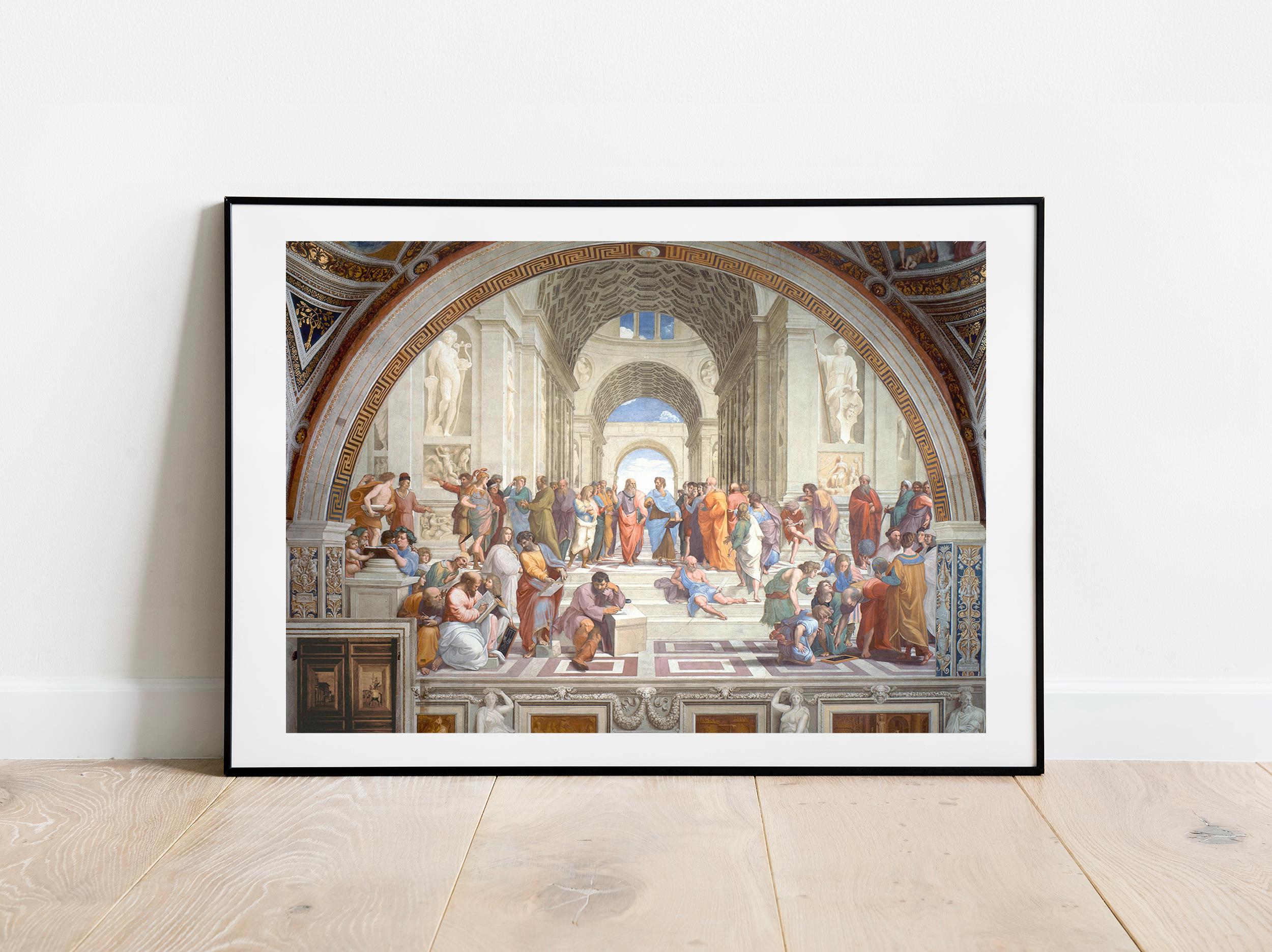 Raphael The School of Athens home decor gallery wall art print vintage poster art famous artist print