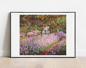 Monet Garten in Giverny Galerie Wand Kunst Druck Vintage Plakat Kunst berühmte Künstler Druck Wohnkultur