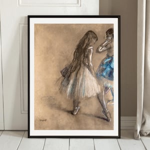 Degas Dancer Resting Print: Vintage Gallery Wall Art