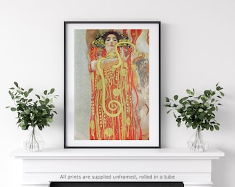 Klimt Hygieia home decor gallery wall art classic poster art vintage famous artist print