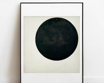 Malevich Black Circle home decor gallery wall art print vintage poster art famous artist print
