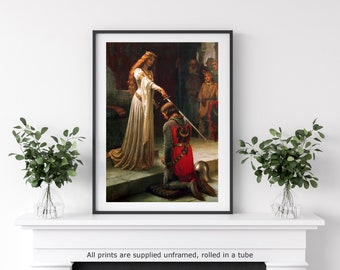 Leighton The Accolade gallery wall art print vintage poster art famous artist print home decor