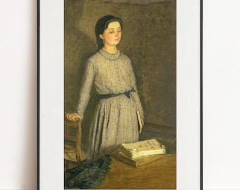 Gwen John print - The Student, 1903, Gallery Wall Art Poster