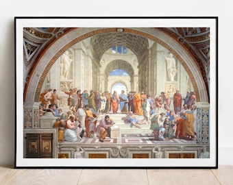 Raphael Die Schule von Athen Poster - Renaissance Kunst Poster, Galerie Wand Dekor