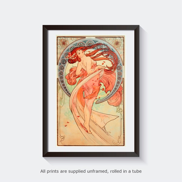 Mucha Dance art print home decor galerie wall art classique affiche art célèbre artiste imprimer art nouveau