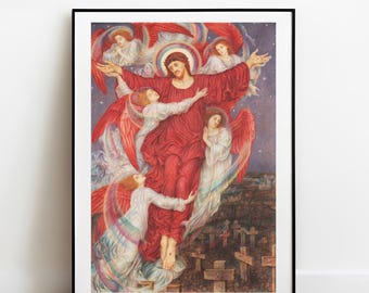 赤十字のプリント：エヴリン・デ・モーガンのヴィンテージギャラリーウォールアート