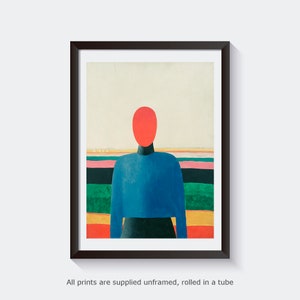 Torso femenino de Malevich, decoración de pared, galería, arte de pared, impresión, póster vintage, arte, impresión de artista famoso, arte moderno