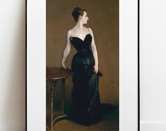 Retrato de Madame X de John Singer Sargent - Lámina de arte vintage