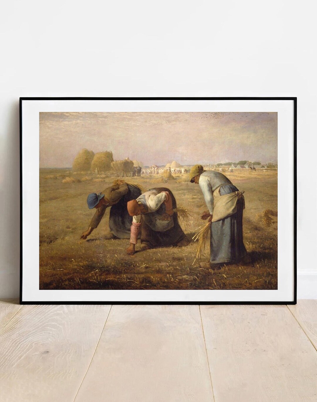 ミレーの「落穂拾い」プリント - ファインアートジクレーポスター
