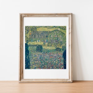 Klimt Country House on the Attersee home decor gallery wall art print vintage poster art famous artist print