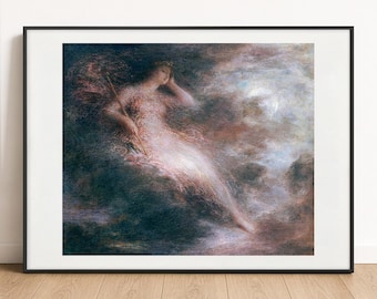 Henri Fantin-Latour - The Queen of the Night, Fine Art Wall Poster