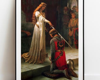 Leighton The Accolade Print - Pre-Raphaelite Wall Art
