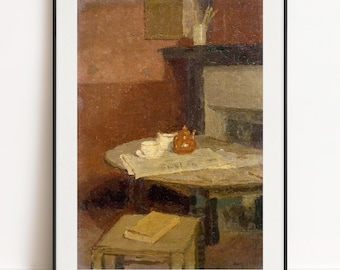 Gwen John Print - The Brown Tea Pot, 1915, Still Life Fine Art Poster