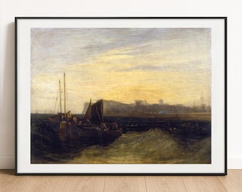 J M W Turner Print - Margate, c. 1808, Coastal Wall Art Poster