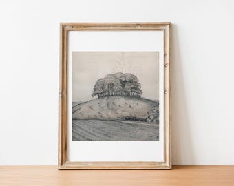 Nash The Wood on the Hill fine art print gallery wall art classic poster art vintage famous artist print