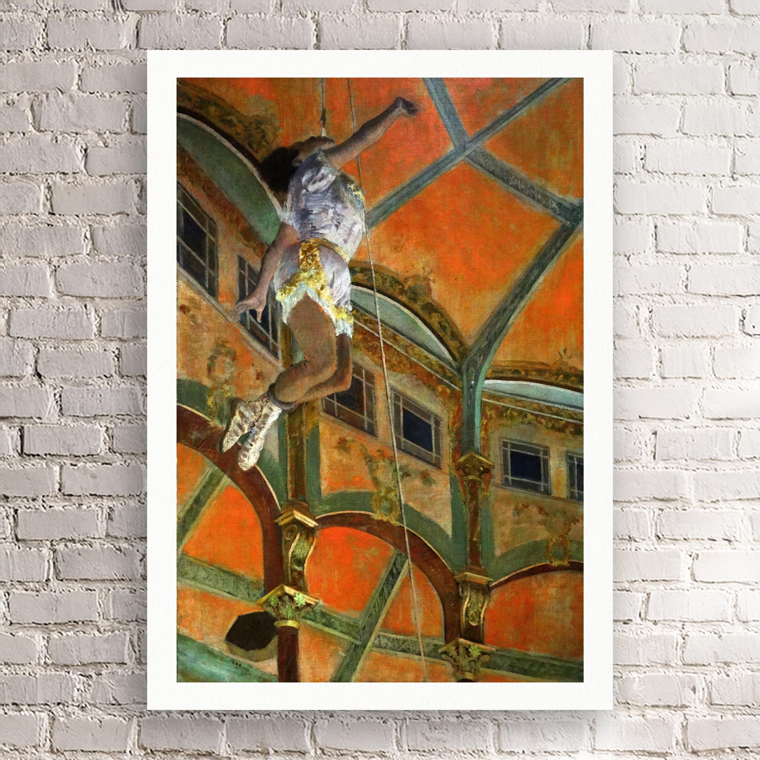 DEGAS バレエシューズ T11 フランス製 Edgar Degas Impressionist Print - Miss La La at the Cirque