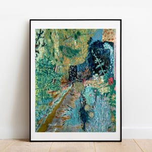 Bonnard The Garden wall decor gallery wall art print vintage poster art flower garden print