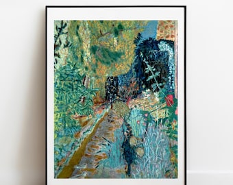 Bonnard The Garden Wanddekoration Galerie Wand Kunst Druck Vintage Poster Kunst Blumengarten Druck