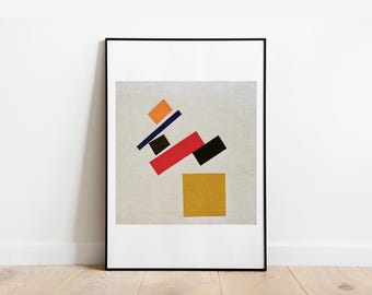 Malevich Suprematism home decor gallery wall art classic poster art vintage famous artist print