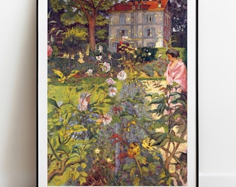 Giardino Vuillard a Vaucresson Stampa giclée: arte classica francese
