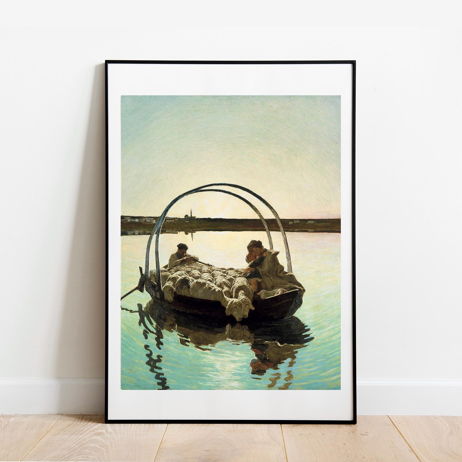 Segantini Ave Maria Crossing the Lake wall decor gallery wall art print vintage poster art famous artist print