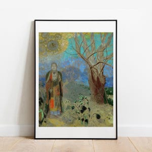 Redon The Buddha gallery wall art print vintage poster art famous artist print home decor
