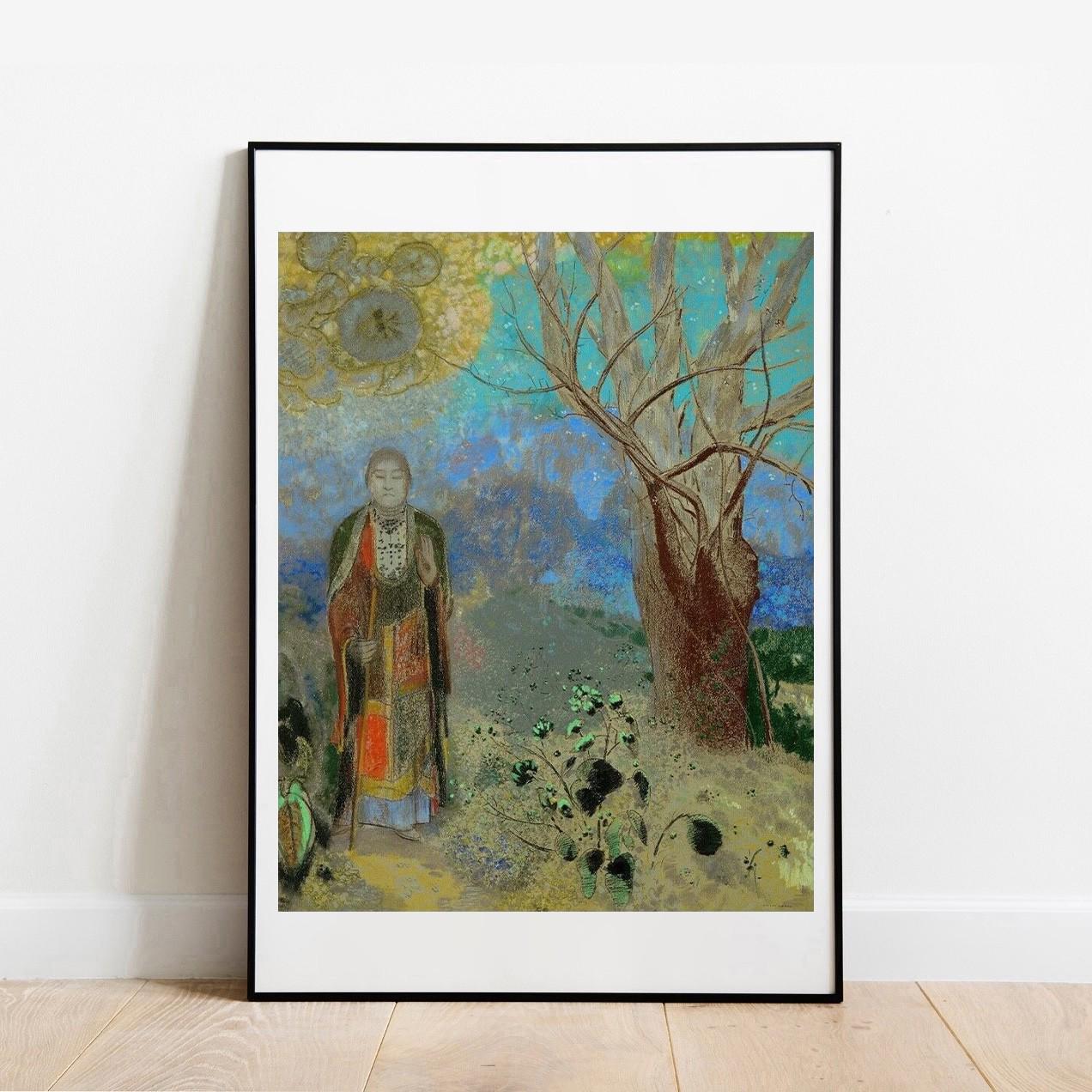 Redon The Buddha Print: Vintage Fine Art Poster Home Decor