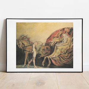 Blake God Judging Adam 1790 gallery wall art print vintage poster art famous artist print home decor