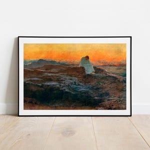 Riviere Christ in the Wilderness home decor gallery wall art print vintage poster art famous artist print