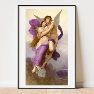 Bouguereau Abduction of Psyche home decor gallery wall art print vintage poster art famous artist print