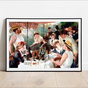 Renoir - Luncheon of the Boating Party - Fine Art Giclée Print Home Decor