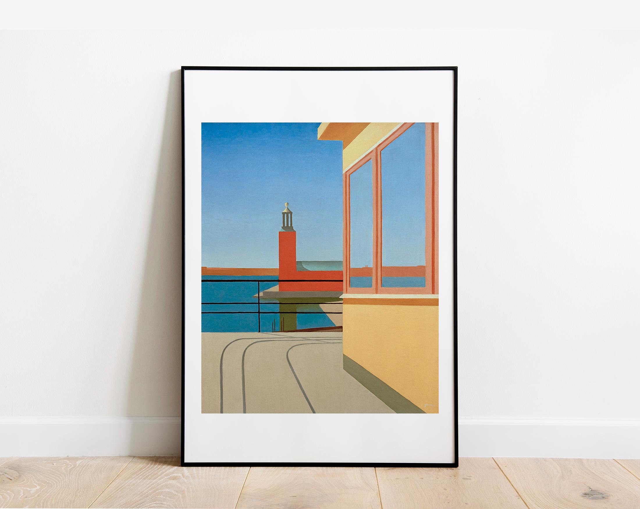 Torsten Jovinge Print: Outside the Central Palace Vintage Gallery