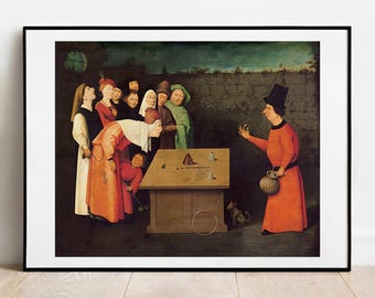 Bosch The Magician プリント - ヴィンテージ ファインアート ジクレー ポスター