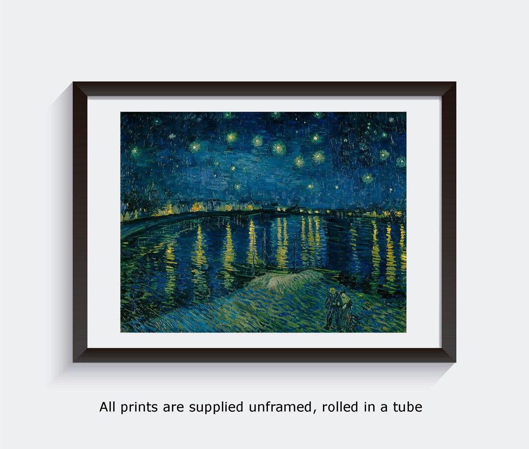Fine Art Print Van Gogh Starry Night 1888 Unframed Wall Etsy UK