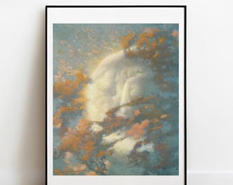 雲を払いのけて日を迎えるアートプリント：エドワード・ロバート・ヒューズのヴィンテージポスター